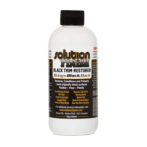 Solution Finish Black Trim Restorer, 12 oz