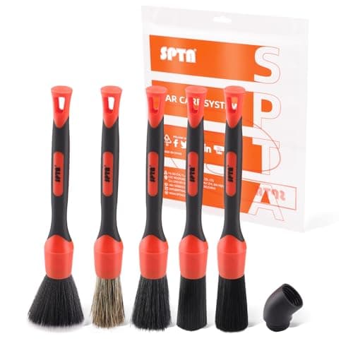 SPTA Boar Hair Detailing Brush Set (5-Pack)