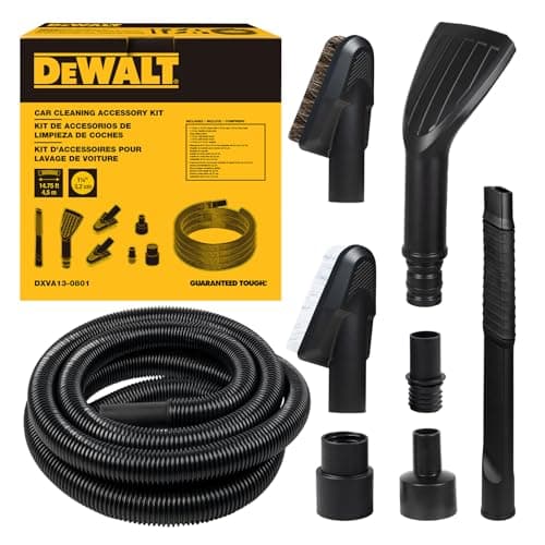 DEWALT 8-Piece Car Detailing Vacuum Hose Accessory Kit (DXVA13-0801)
